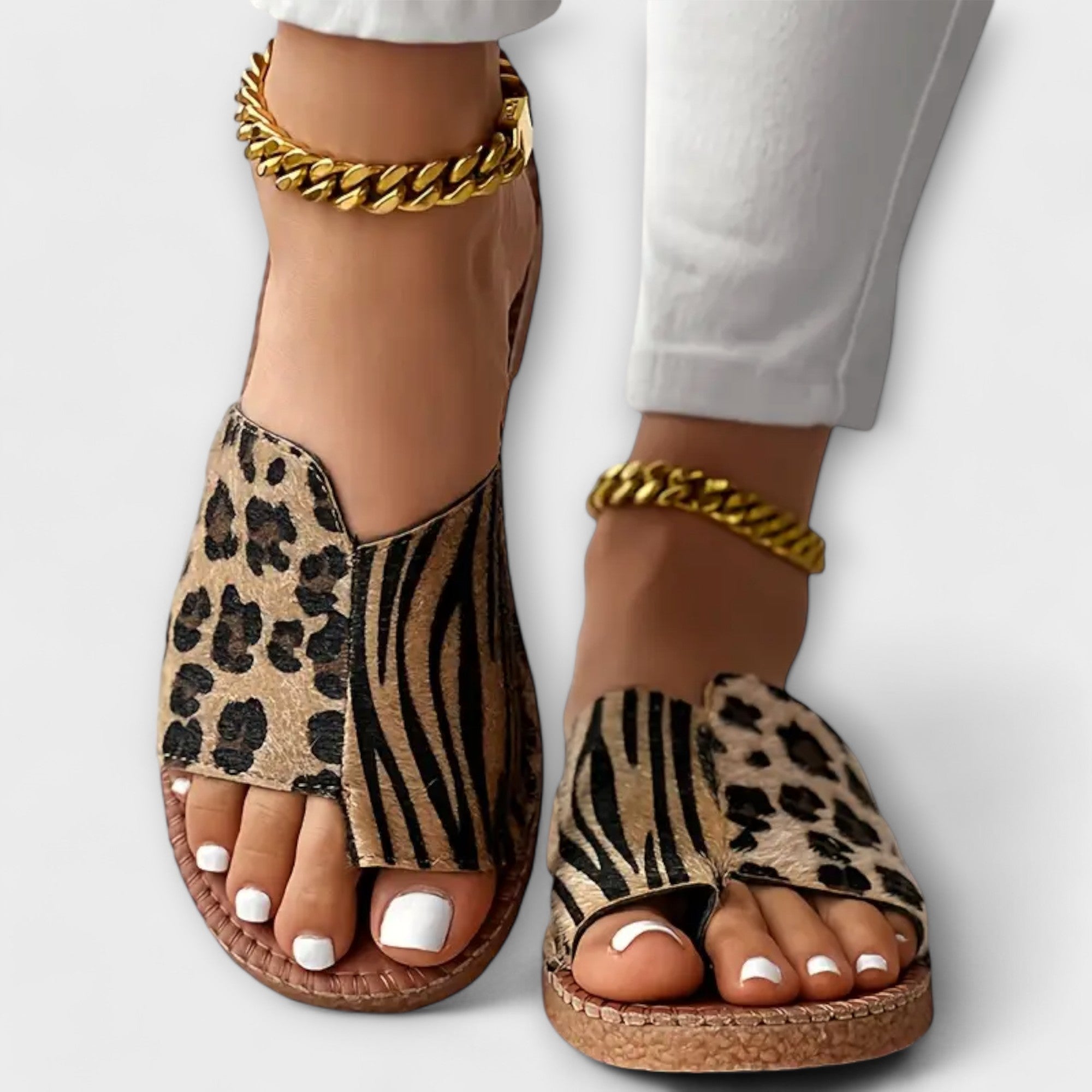 Ljiljana - Two-Tone Sandals
