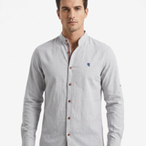 Tobias™ | Modern Men's Long Sleeve Polo Shirt
