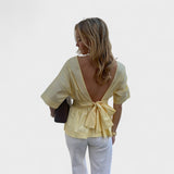 Margareta – Elegant Blouse with Collar