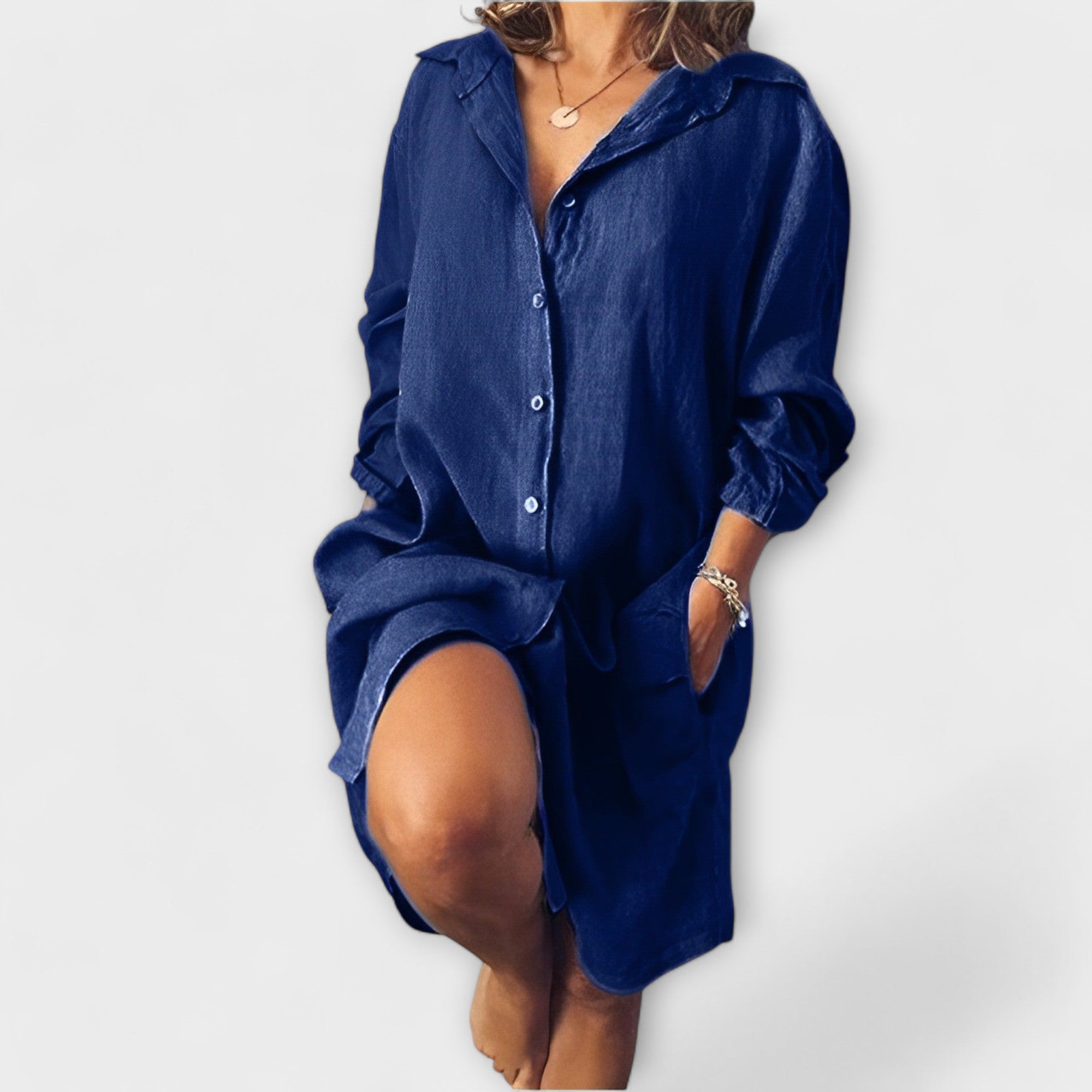 Gracia - Casual Canvas Blouse
