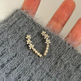Timeless flower-shaped earrings