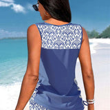 Márcia - Tankini with geometric print