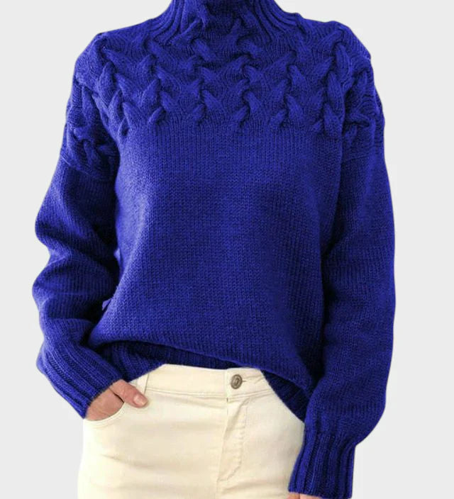 Anja - Women's Knit Turtleneck Sweater