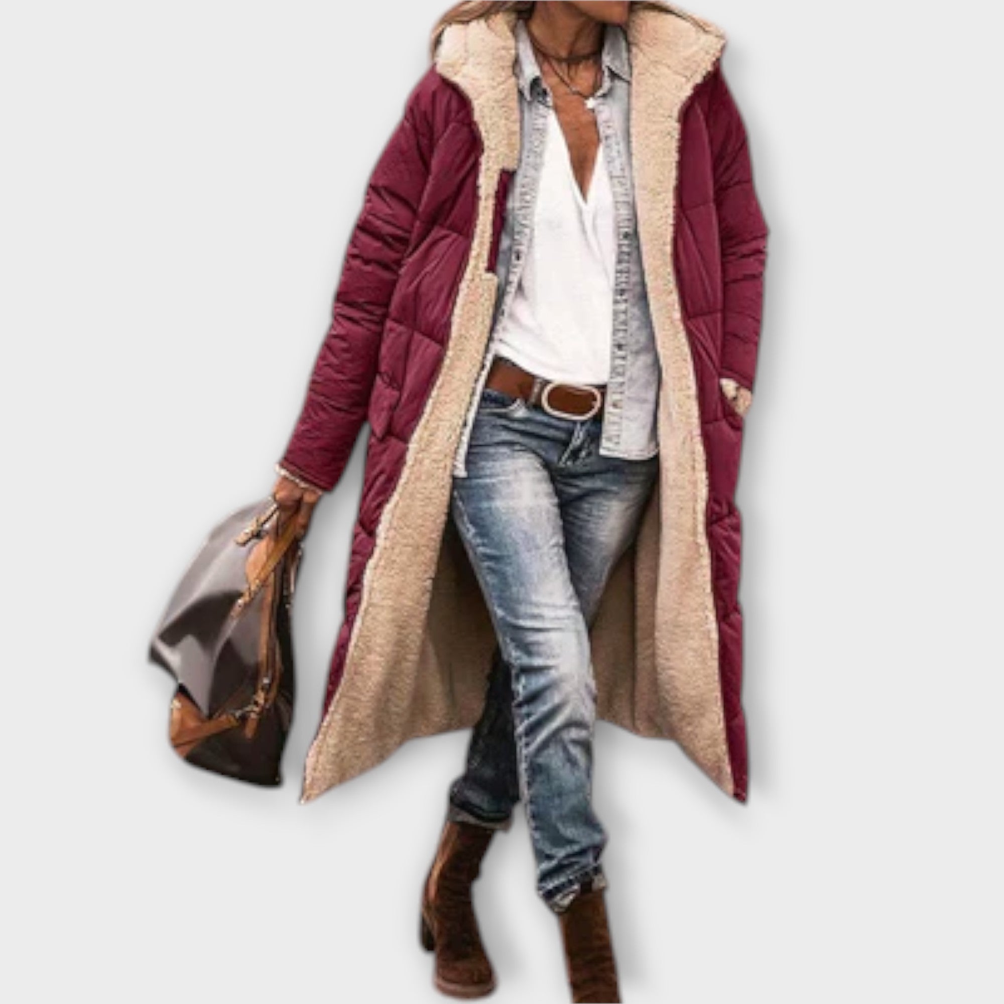 Kora - Fleece Coat with Cotton