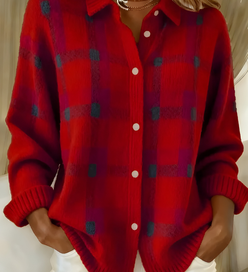 Ana™ – Checkered Knit Vest