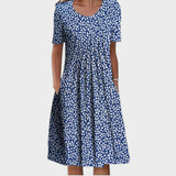 Matea - Elegant and Comfortable Floral Dress with Pockets