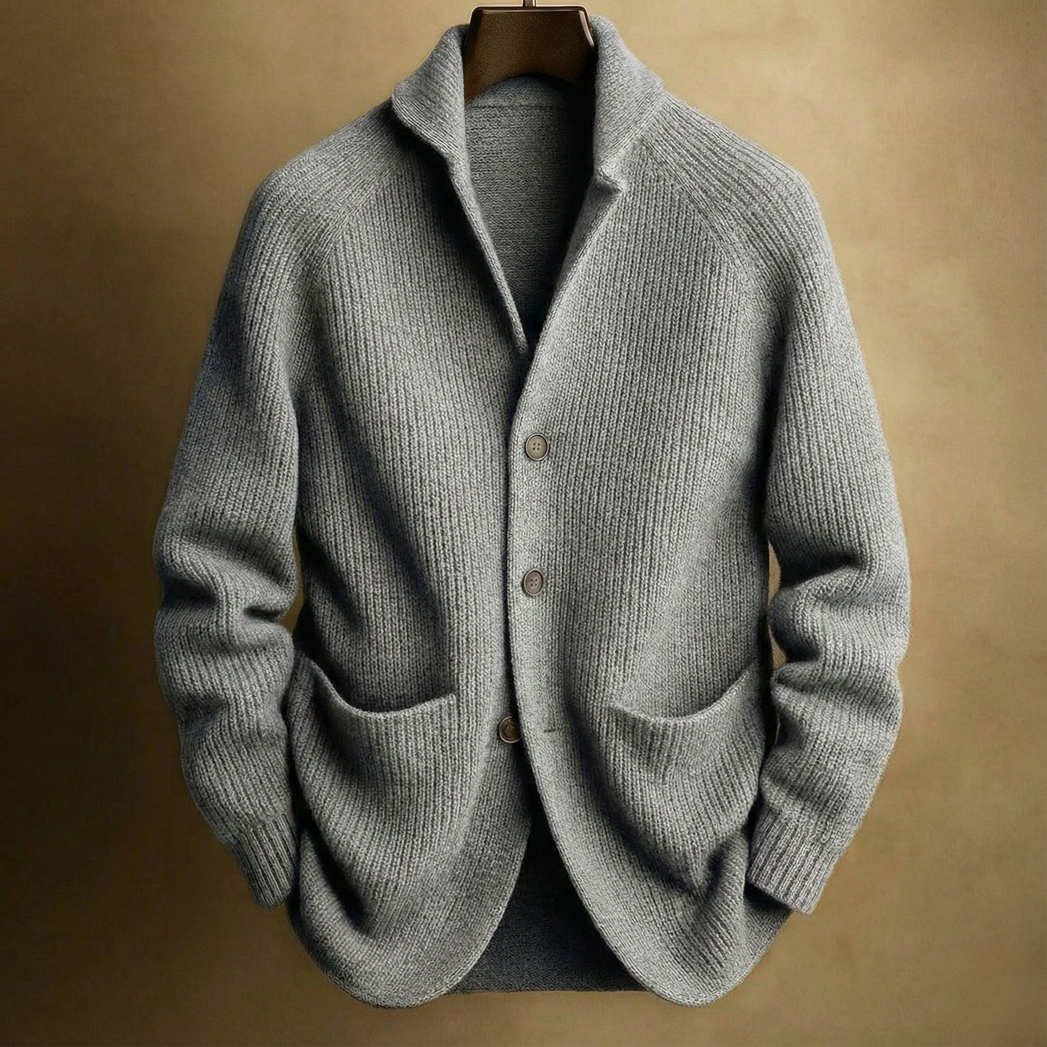 SILVARO - Textured Knitted Cardigan