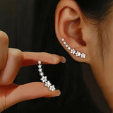 Timeless flower-shaped earrings
