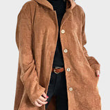 Krista - Comfortable Velvet Jacket with Hood