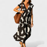 Magdalena - Long Dress with Artistic Motifs