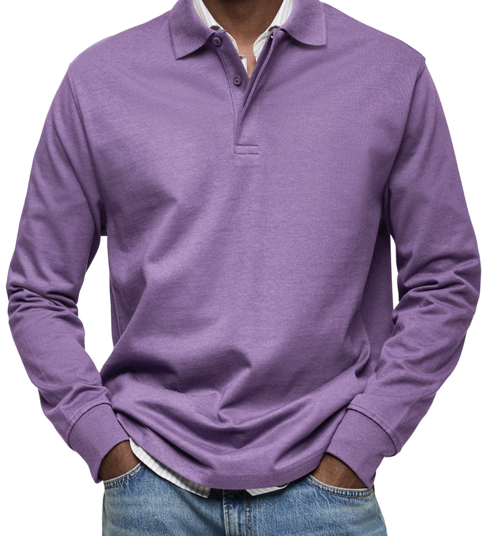Laurent Celje | Luxury Long Sleeve Polo Shirt