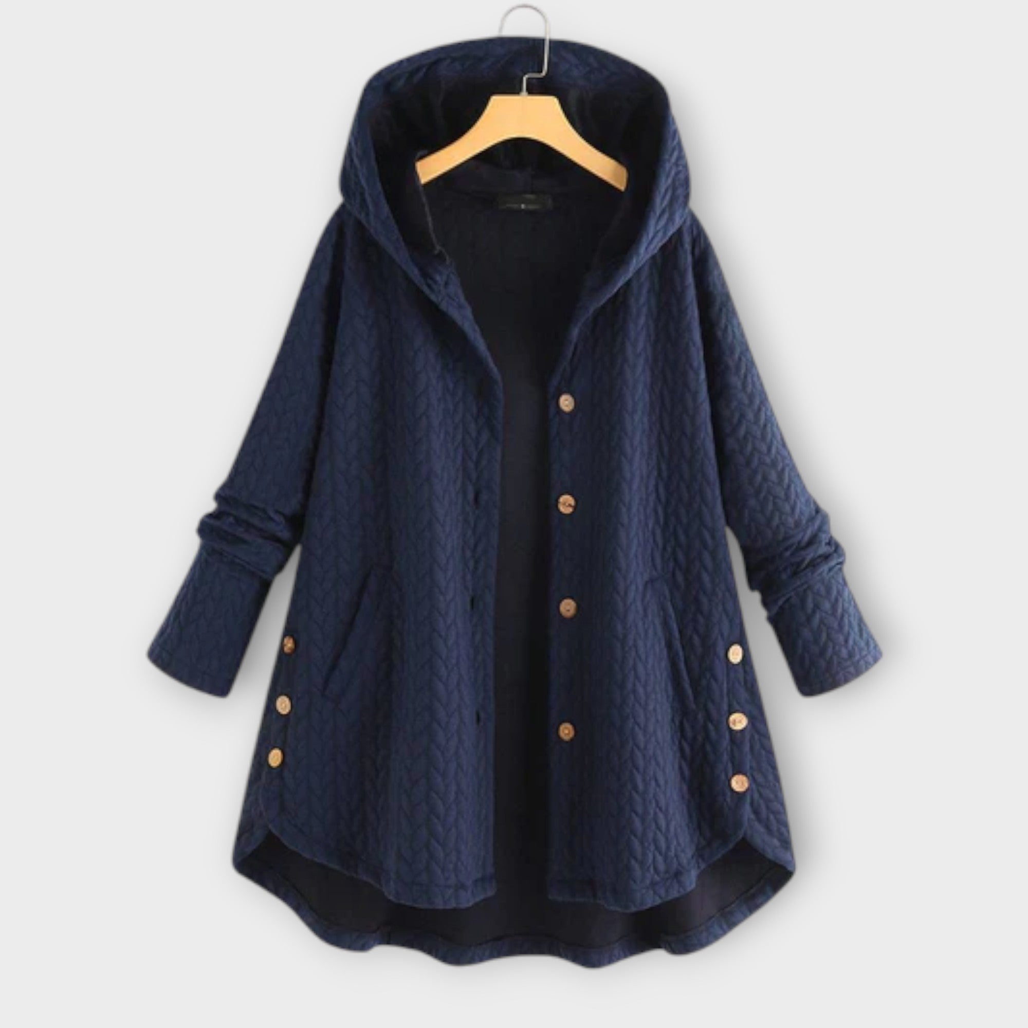 Leslie - Jacket with a Brim and Buttons