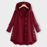 Leslie - Jacket with a Brim and Buttons
