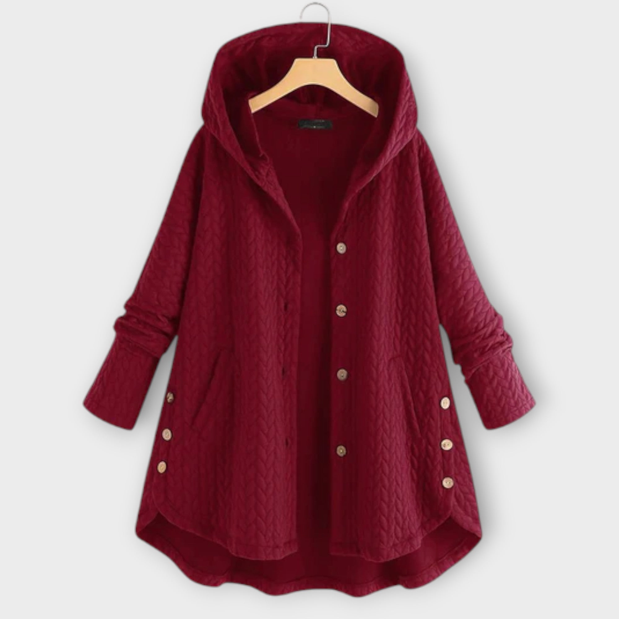 Leslie - Jacket with a Brim and Buttons