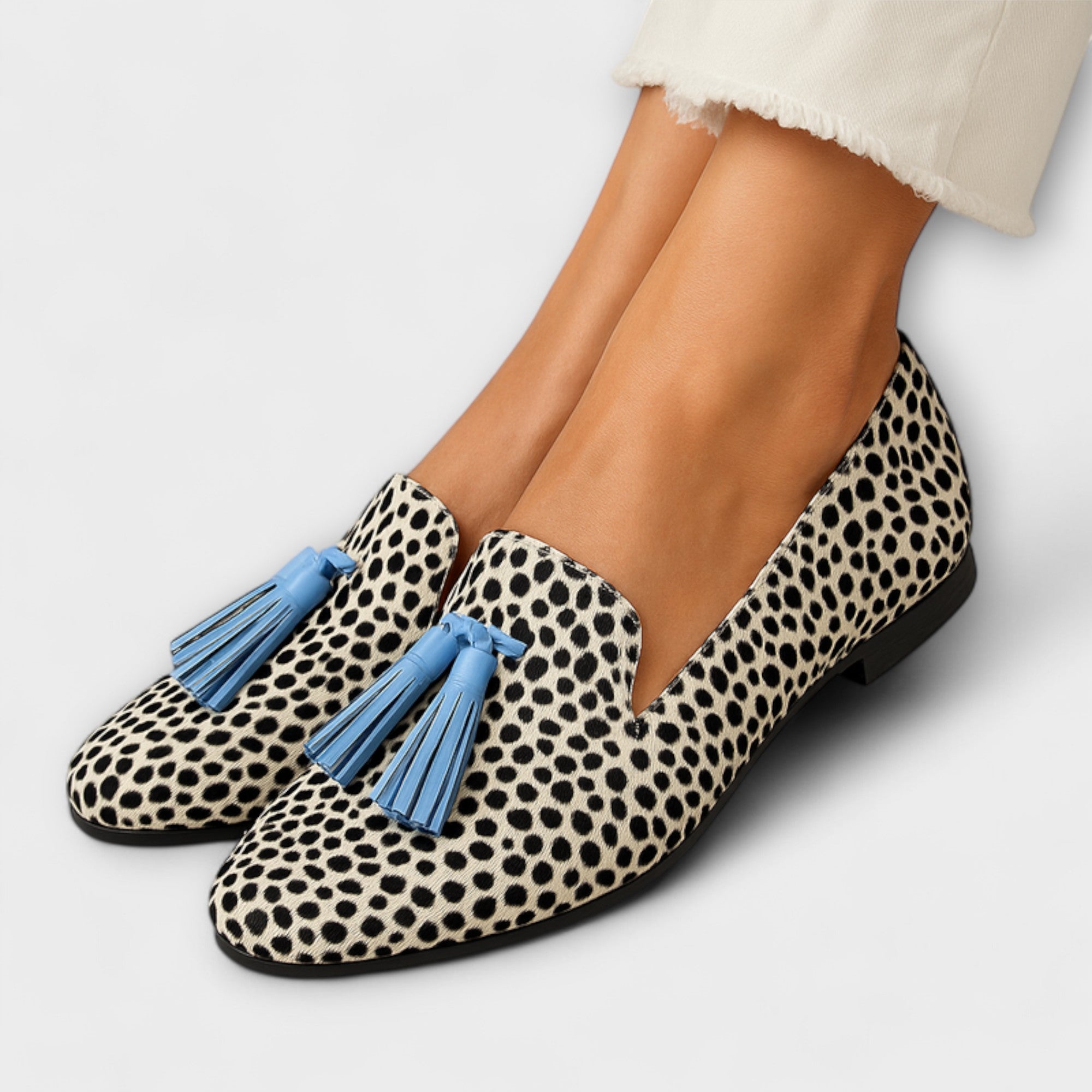 Mira - pearl-embellished loafers