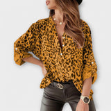 Biserka - Modern Blouse with Leopard Print