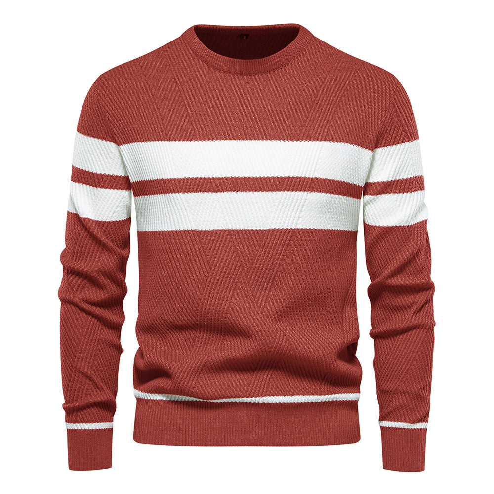 Kaufmann™ | Modern striped pattern men's sweater