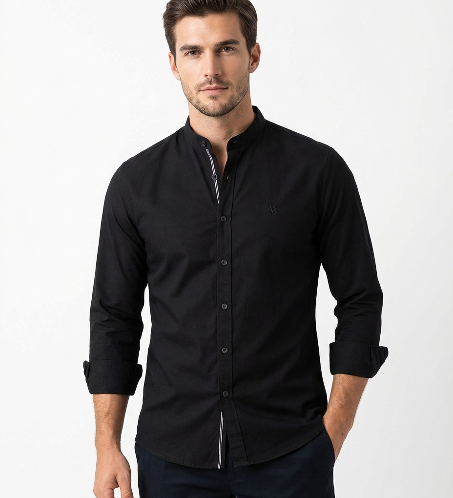 Tobias™ | Modern Men's Long Sleeve Polo Shirt