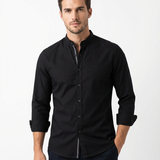 Tobias™ | Modern Men's Long Sleeve Polo Shirt