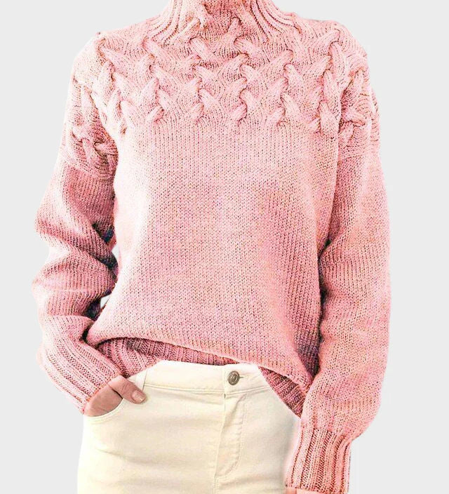 Anja - Women's Knit Turtleneck Sweater