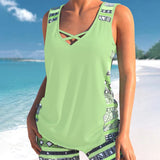 Márcia - Tankini with geometric print