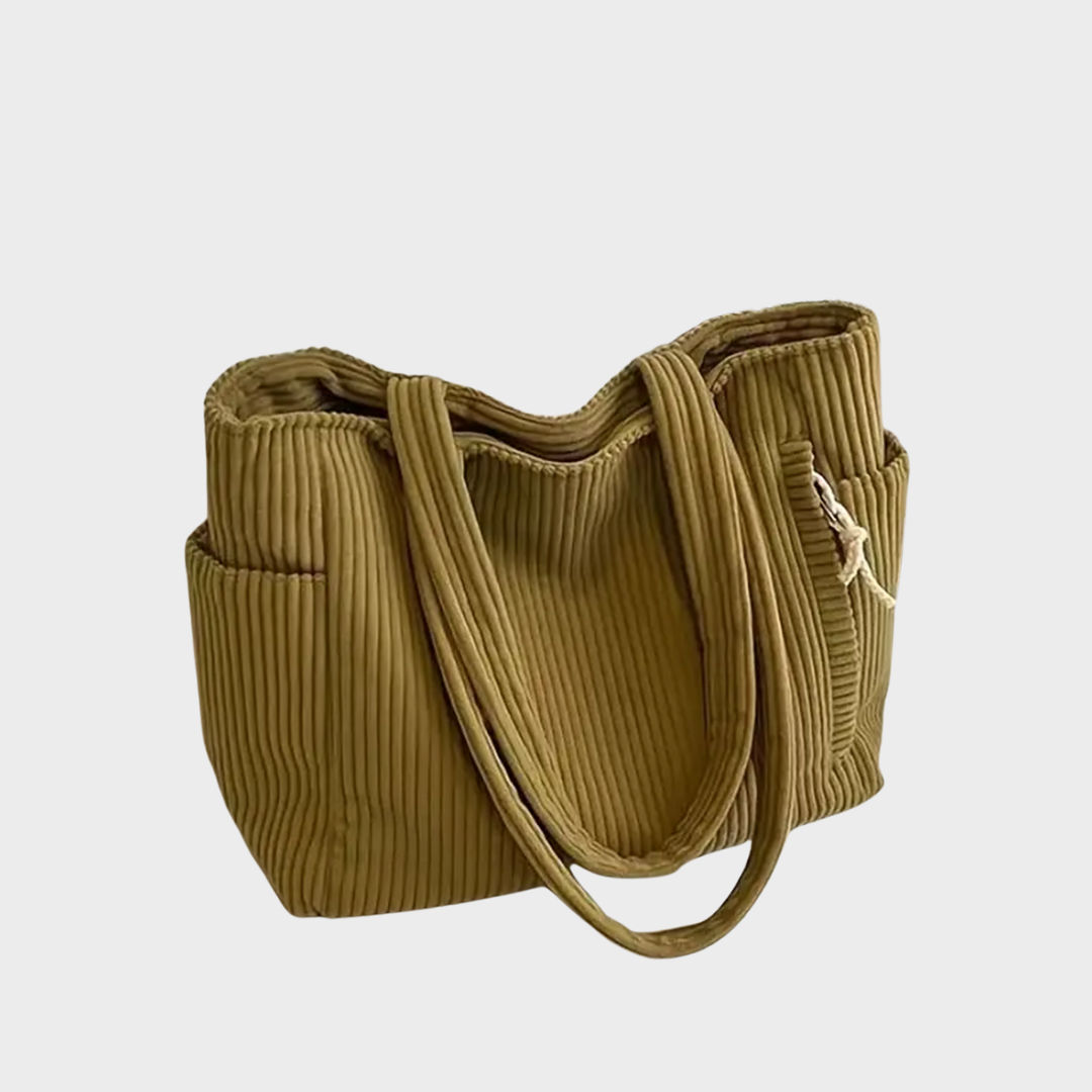 Amalija – Bag with Ribbed Design and Rope Details