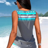 Márcia - Tankini with geometric print
