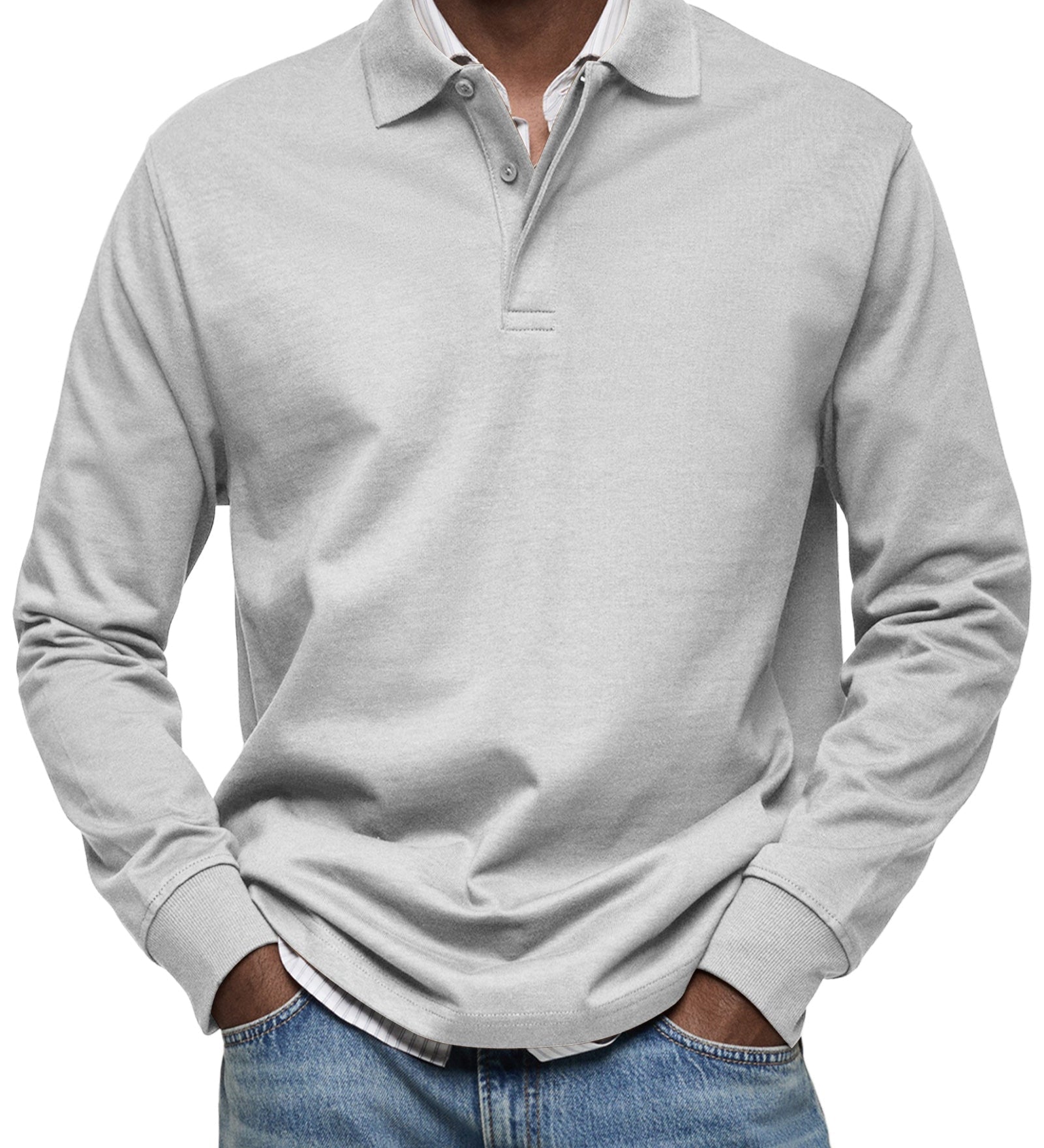Laurent Celje | Luxury Long Sleeve Polo Shirt