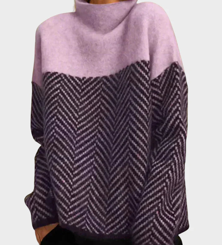 Ida - Cotton High Neck Sweater