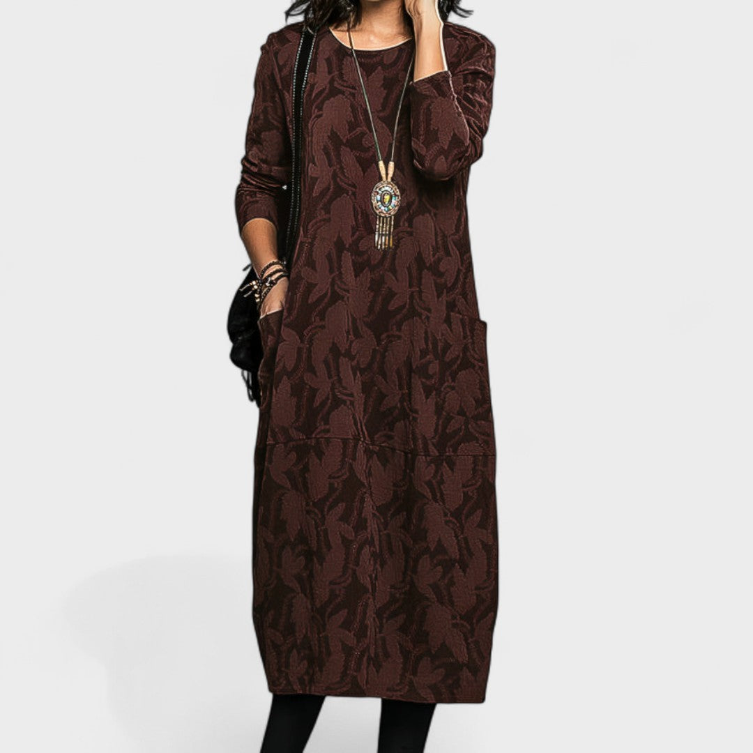 Jasmina - Elegant Autumn Dress for Everyday Wear