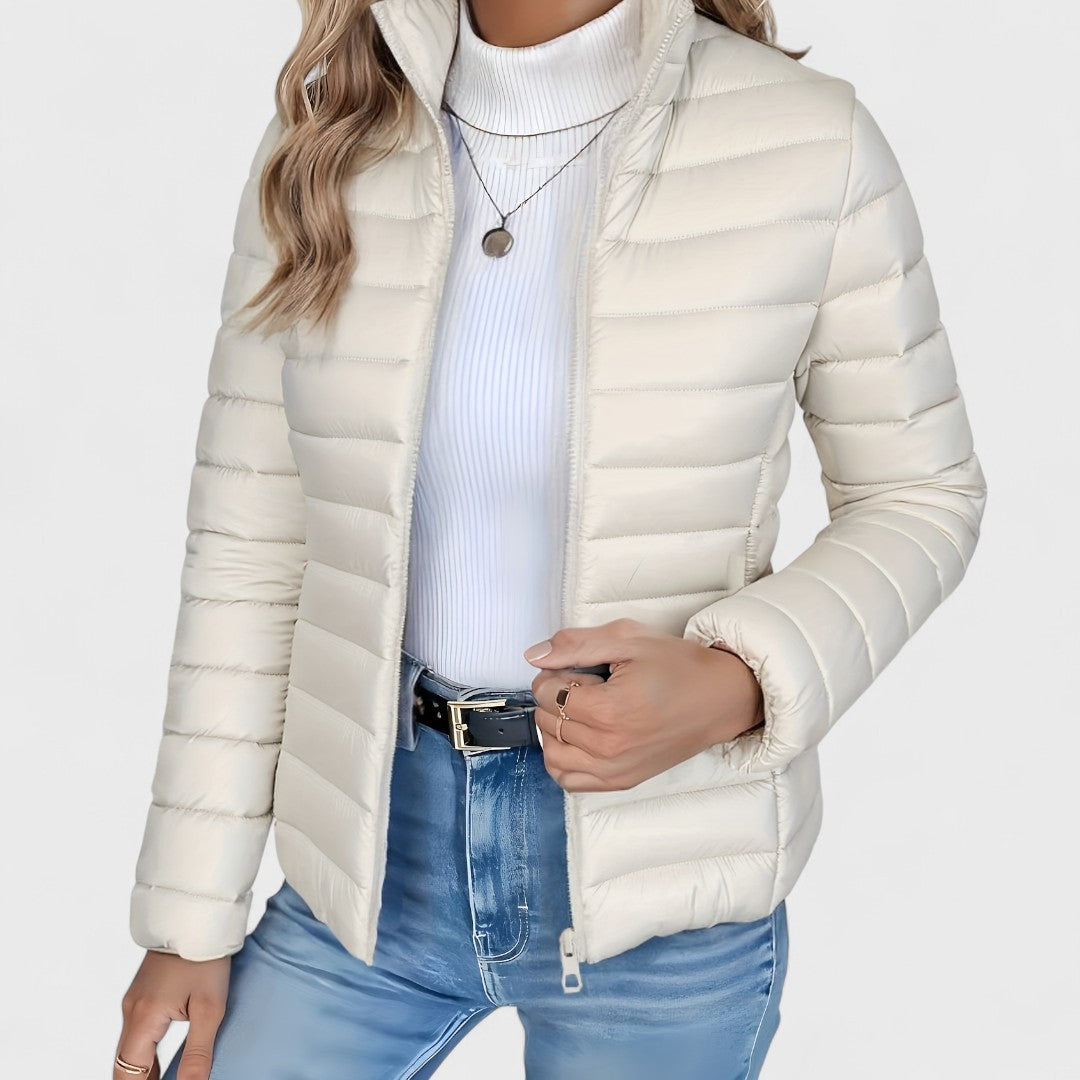 Saja – Elegant Long Coat with Collar