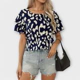 Izabela - Casual T-Shirt with Round Neck