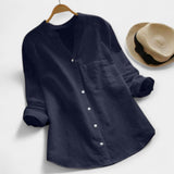 Comfortable Shirt Made of Linen and Cotton