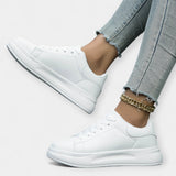 Leather Sports Shoes White