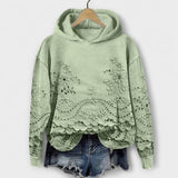 Grace – Vintage Hoodie with Floral Motif