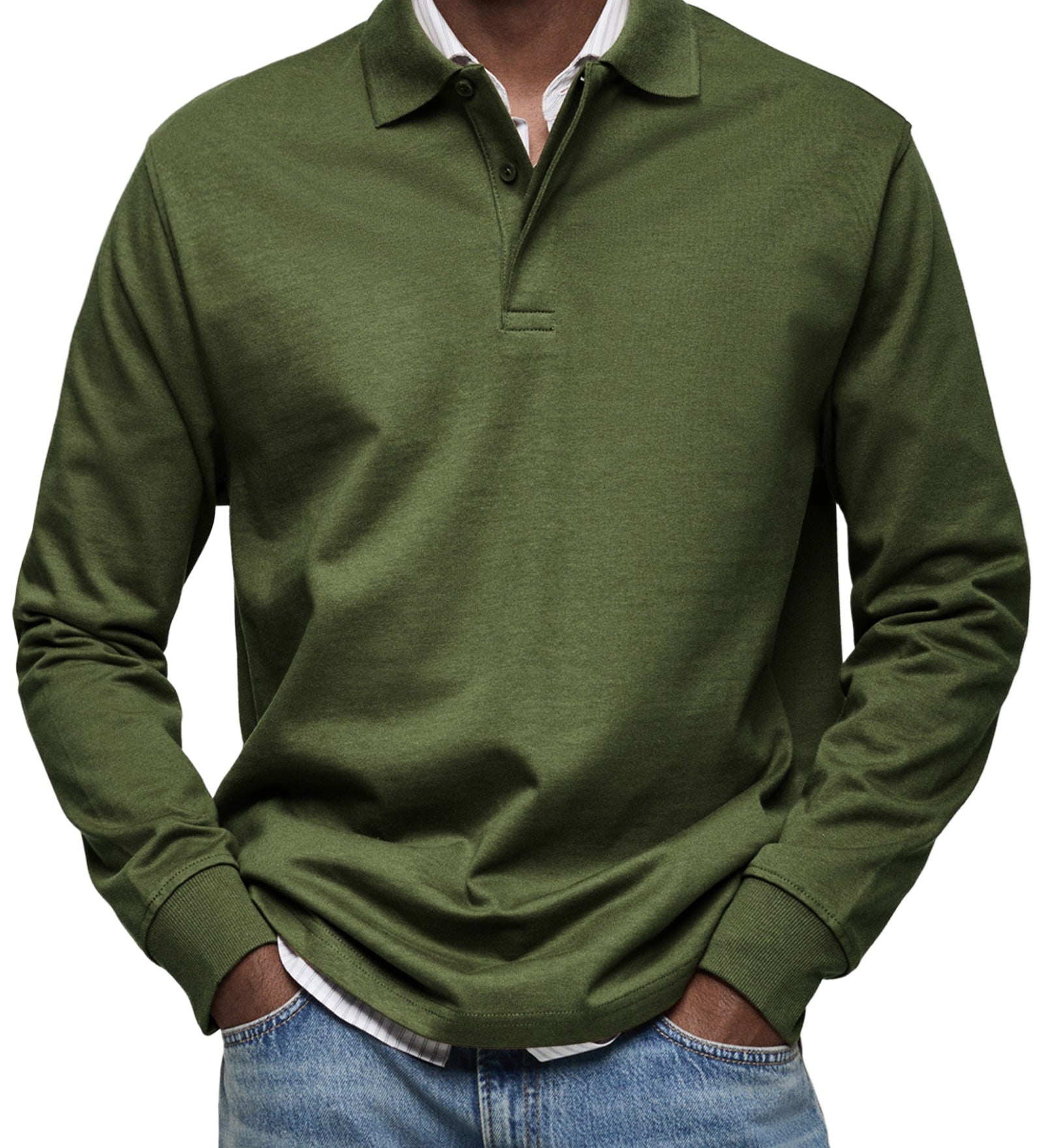 Laurent Celje | Luxury Long Sleeve Polo Shirt