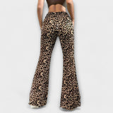 Francisca – leopard print bootcut pants