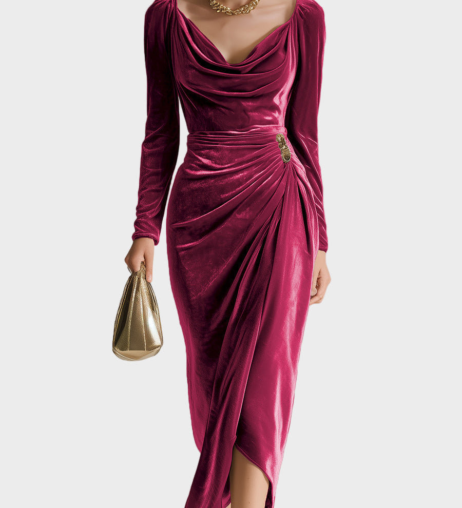 Sylvana - Elegant Midi Dress