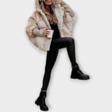 Ava - Elegant Fluffy Coat