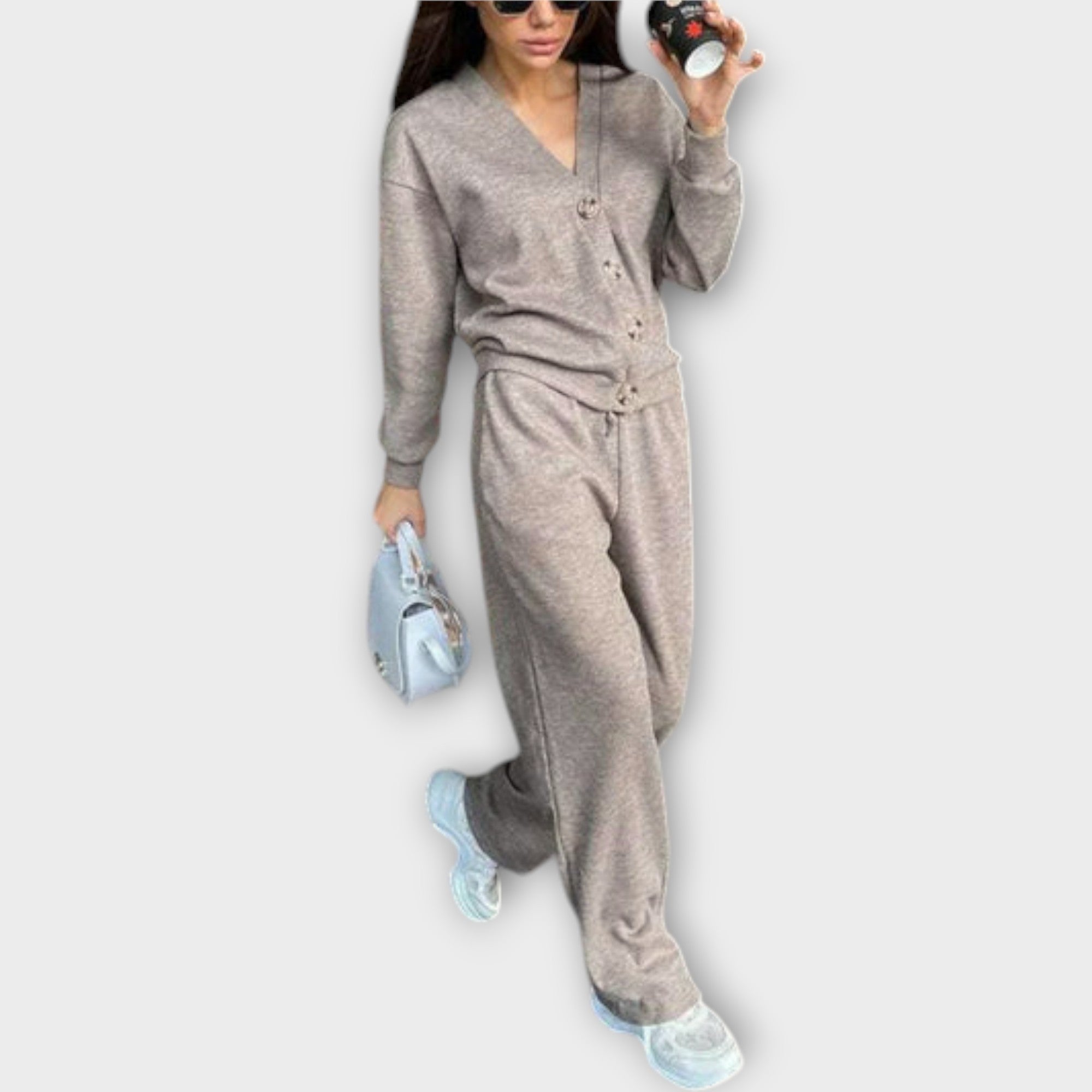 Hedviga - Complete Knit Coat and Pants Set