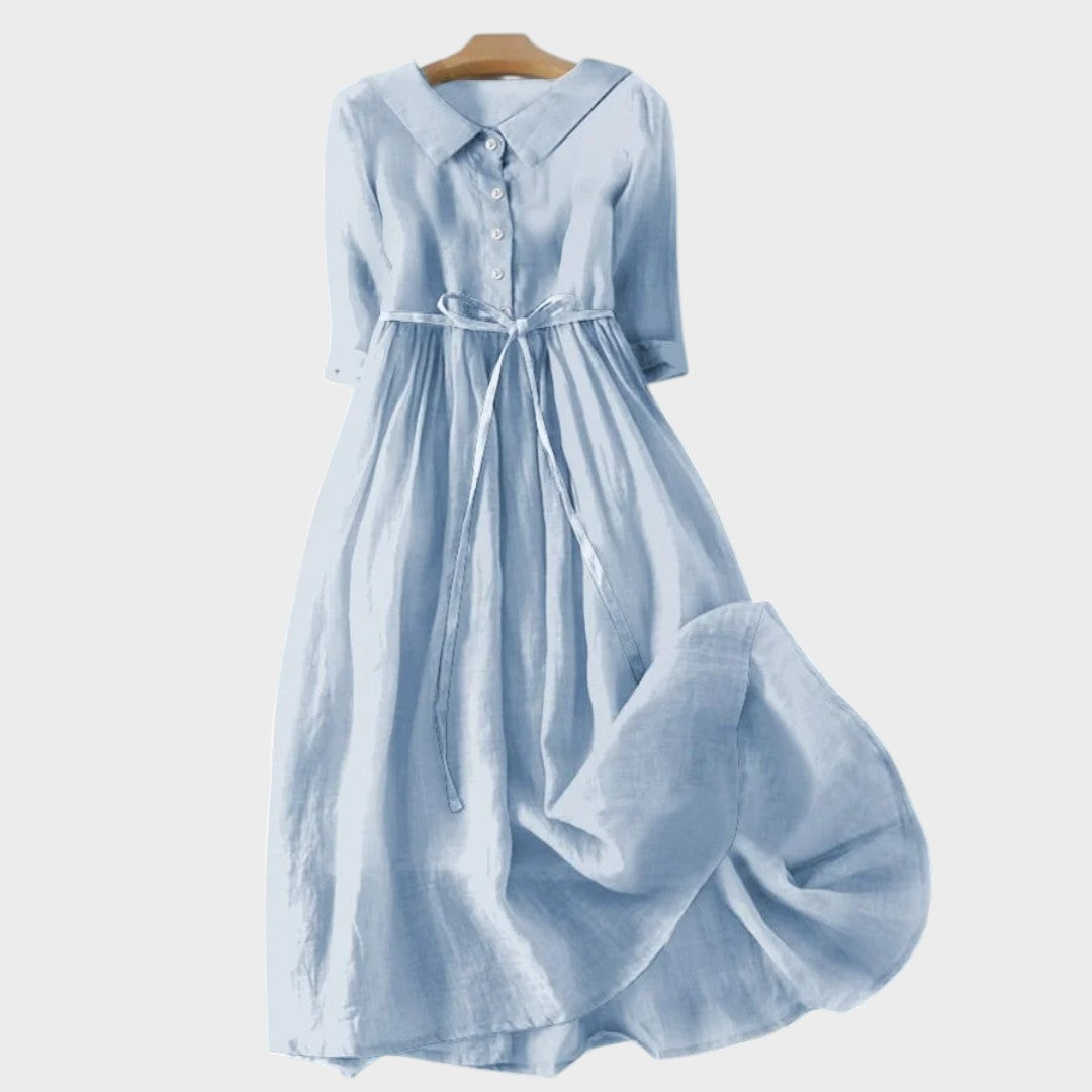 Ena - Summer Dress with Drawstring Waist