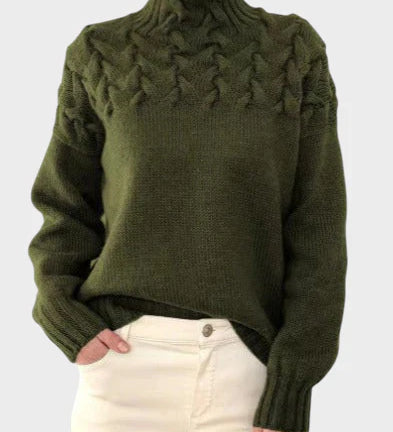 Anja - Women's Knit Turtleneck Sweater