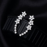 Timeless flower-shaped earrings