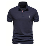 Simon™ | Elegant short-sleeved polo shirts for men