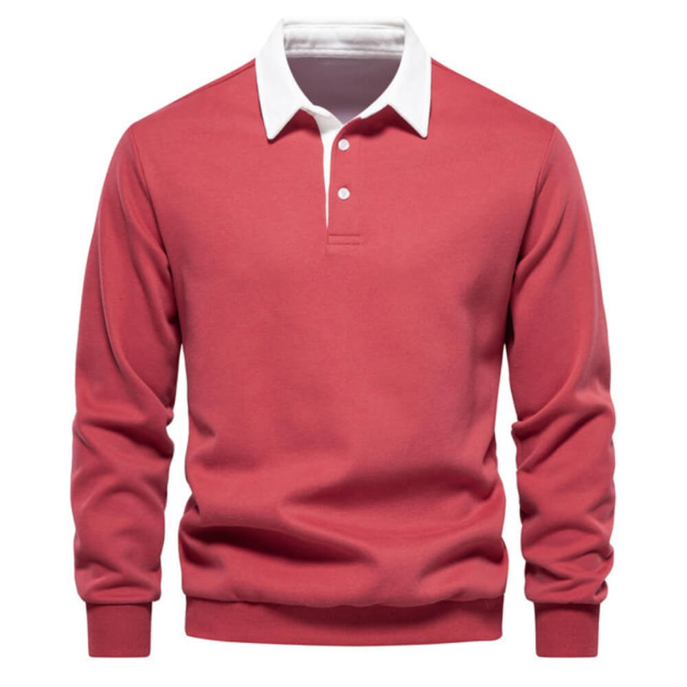 Emil™ | Elegant Long Sleeve Polo Shirt for Men