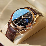 Luxury watch with a handmade strap
