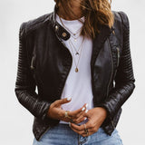 Simona - Elegant Leather Jacket