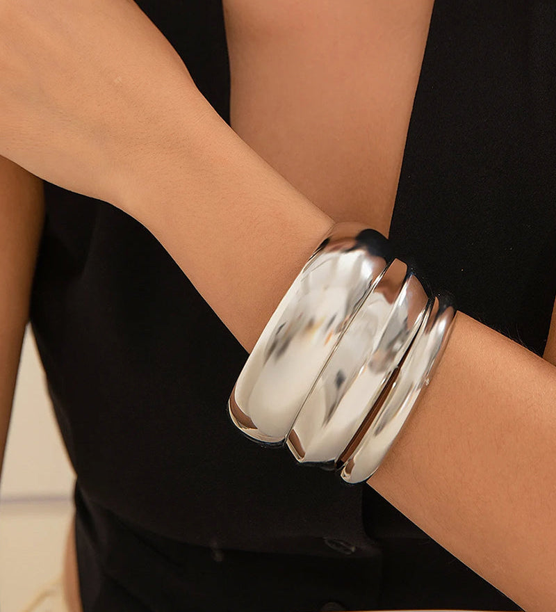 Set of 3 Silver Bracelets