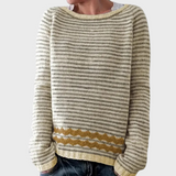 Striped – Knitted Pullover with Pattern