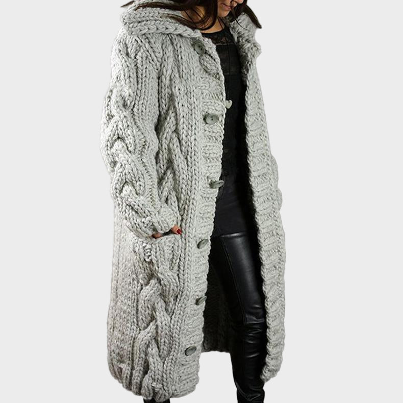 Milena - Elegant Comfortable Coat with Belly Coverage
